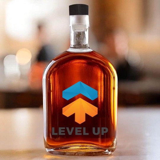 level up Whiskey Bottles