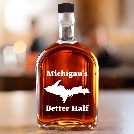 Michigan's Better Half, Upper Peninsula 906 Yooper Whiskey Bottles