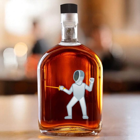 Person Fencing Fencer Gift Whiskey Bottles