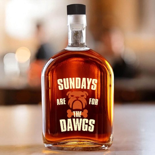 Sundays are for the dogs Cleveland Ohio Whiskey Bottles