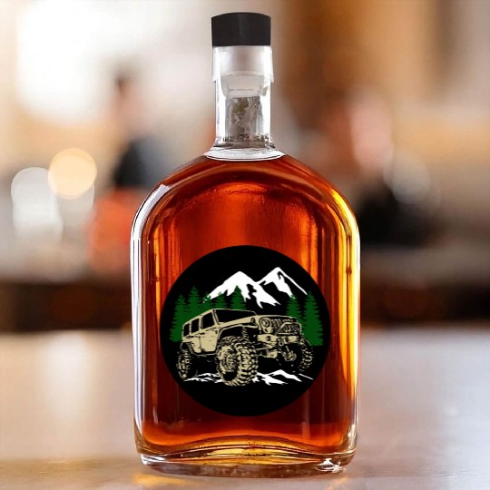 Mountain Jeep Whiskey Bottles
