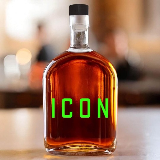 Neon Green Icon Whiskey Bottles
