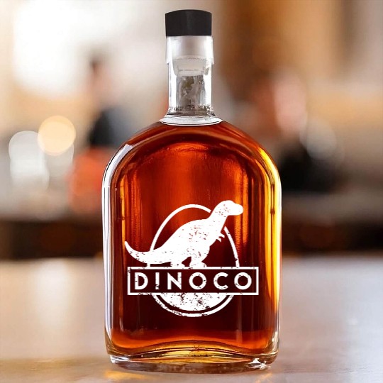 Dinoco White Distressed Whiskey Bottles