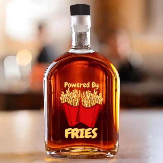 French Fries: Powered With Fries Whiskey Bottles