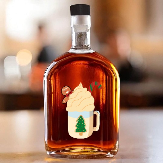 Candy Cane and Hot Cocoa, Hot Chocolate Whiskey Bottles
