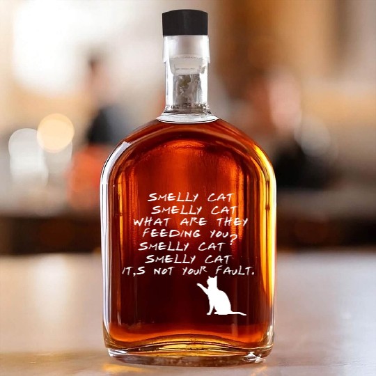 Smelly Cat Friends Tv Show Whiskey Bottles