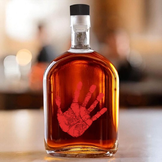 Red Hand - Supporter of MMIW Whiskey Bottles