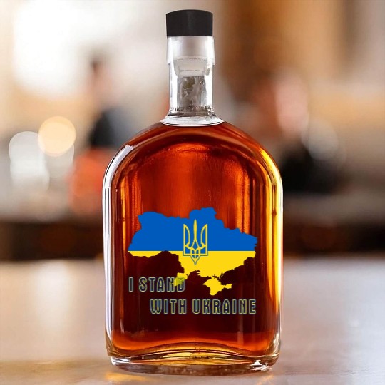 I Stand With Ukraine Whiskey Bottles