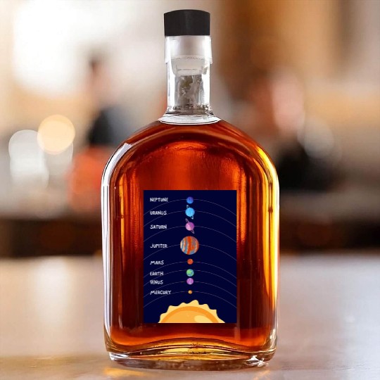 Solar System Whiskey Bottles
