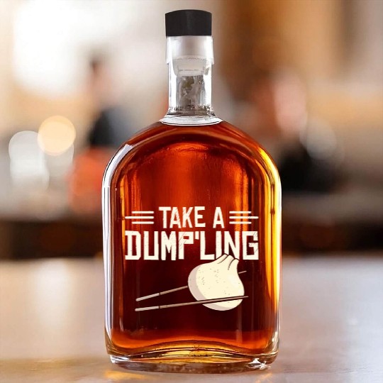 Dumpling Asian Food Chinese Food Fan Whiskey Bottles