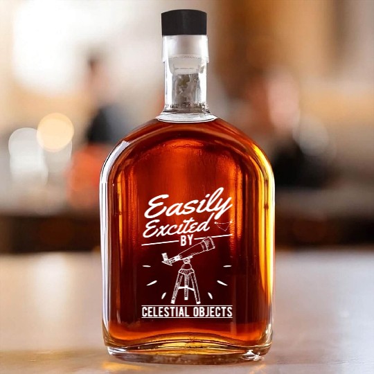 Telescope Owner Celestial Objects Astronomy Whiskey Bottles