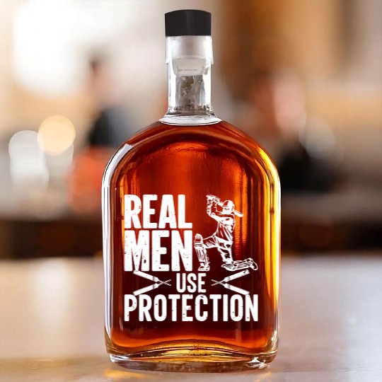 Athlete Sports Game Baseball Catcher Lifetstyle Whiskey Bottles