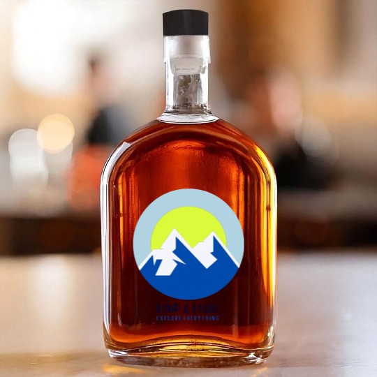 Support Ukraine! Loud Local Blue & Yellow Logo Whiskey Bottles