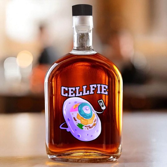 Microbiology Virus Gene Biology Teacher - Cellfie Whiskey Bottles