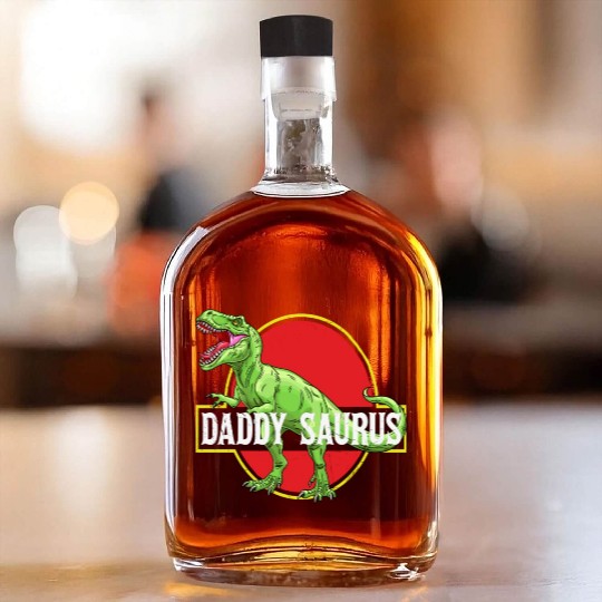 Daddysaurus Papasaurus Whiskey Bottles