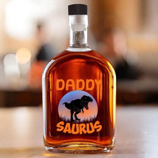 Daddysaurus Papasaurus Whiskey Bottles