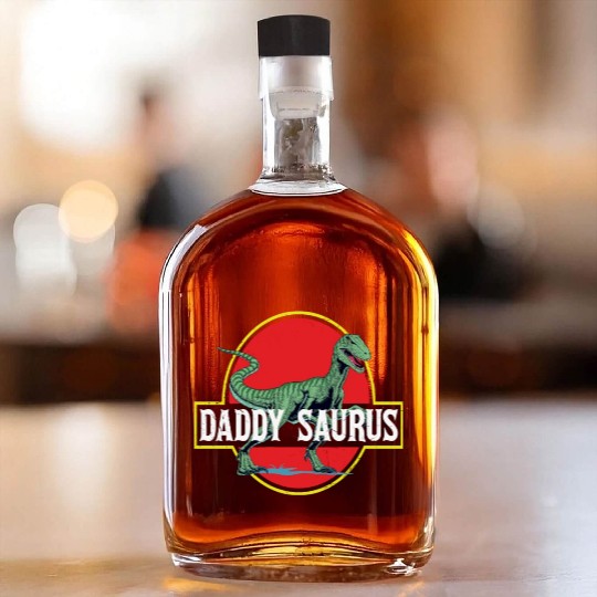 Daddysaurus Papasaurus Whiskey Bottles