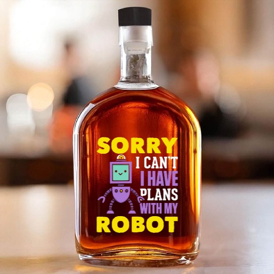 Robotics Kids Robots Funny Robot Boys Whiskey Bottles