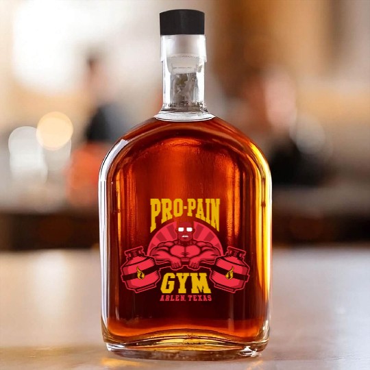 Propane Fitness Gym Whiskey Bottles