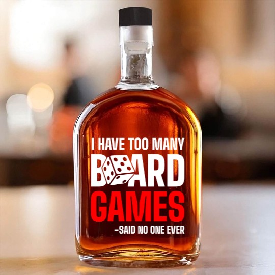 Game Night Strategy Game Piece Whiskey Bottles