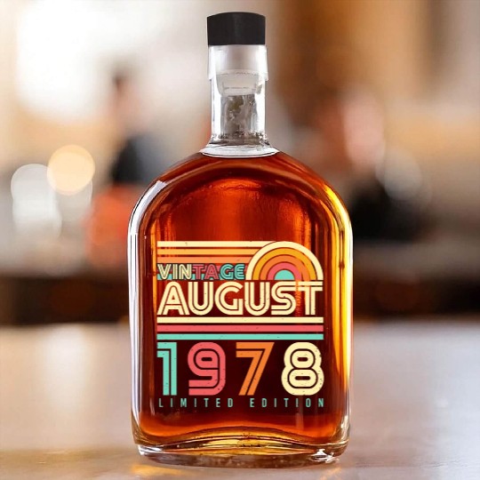 August 1978 Vintage Whiskey Bottles