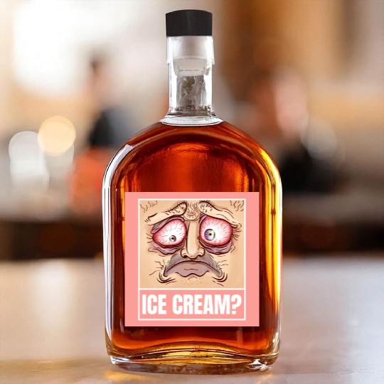 Ice-Cream? Whiskey Bottles