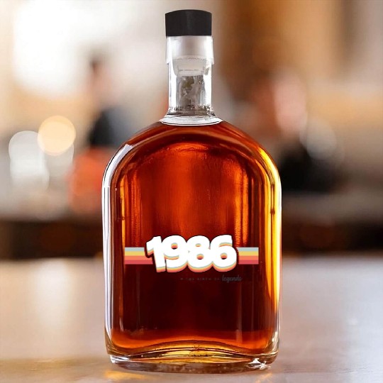 1986 the birth of legends Whiskey Bottles