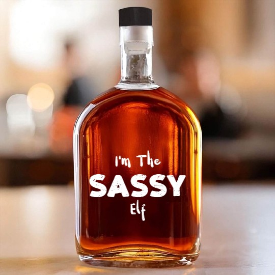 I'm The Sassy Elf - Christmas Elf Whiskey Bottles