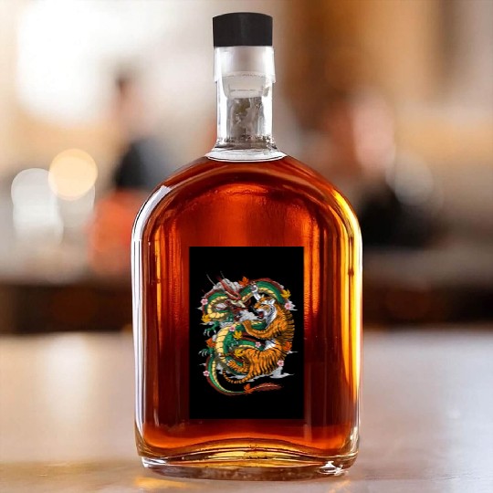 Japanese Dragon Tiger Whiskey Bottles