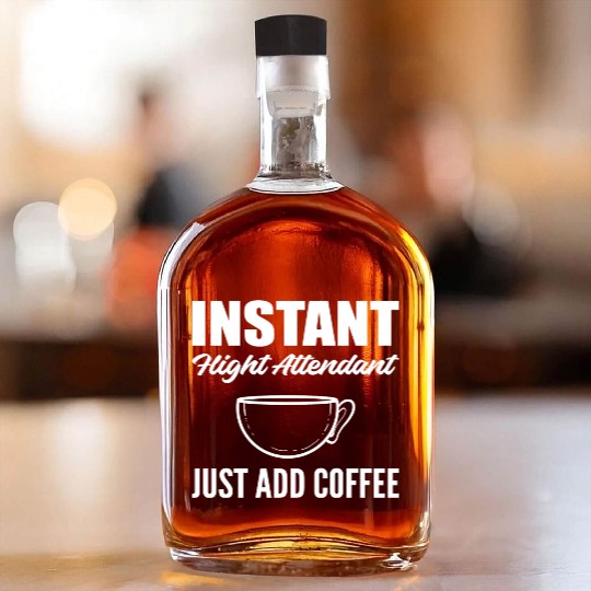 Just Add Coffee Coffee Lover Gift Whiskey Bottles