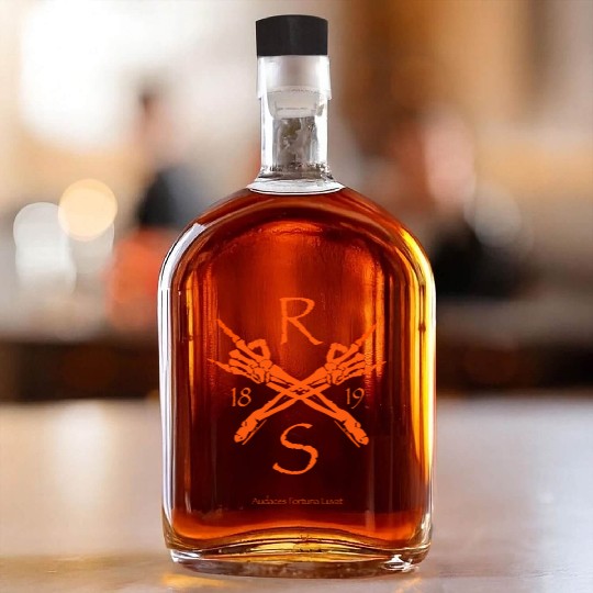 1819 Crossbones Whiskey Bottles