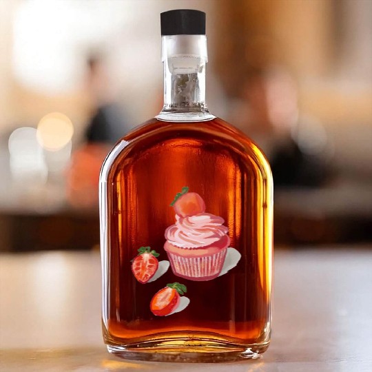 Strawberry Cupcakes Whiskey Bottles