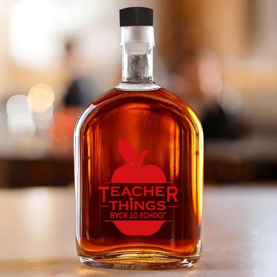 Teacher, Middle School Teacher, Elementary Teacher Whiskey Bottles