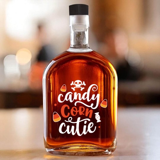 Candy Corn Cutie Halloween Holiday Scary Whiskey Bottles