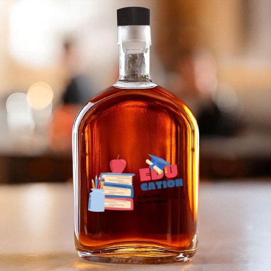 National Coloring Book day Back to School Whiskey Bottles