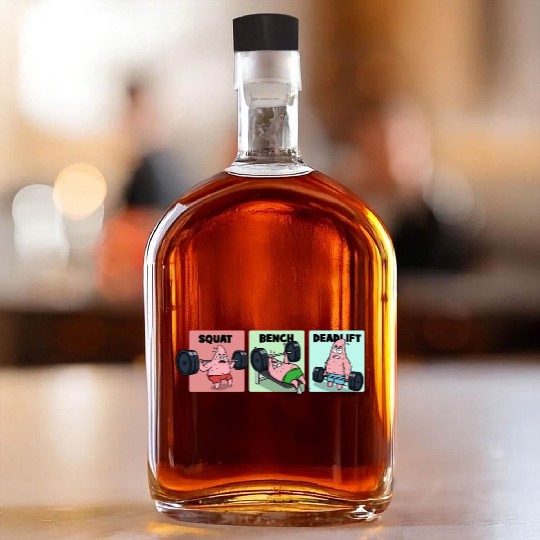 Majin Buu vs Patrick - Funny Anime Gym Whiskey Bottles