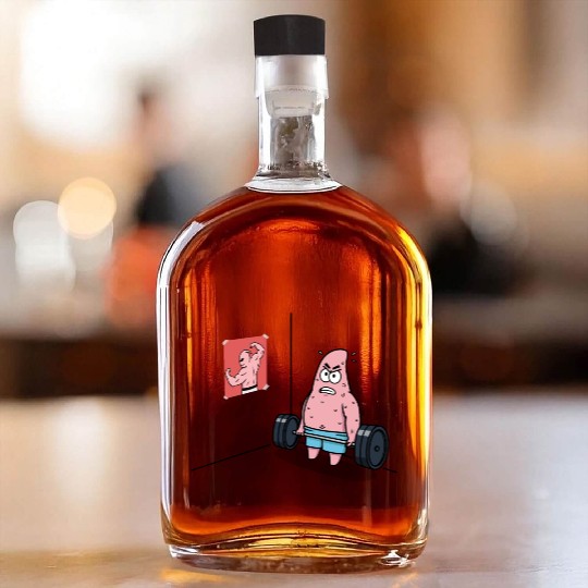 Majin Buu vs Patrick - Funny Anime Gym and Workout Whiskey Bottles