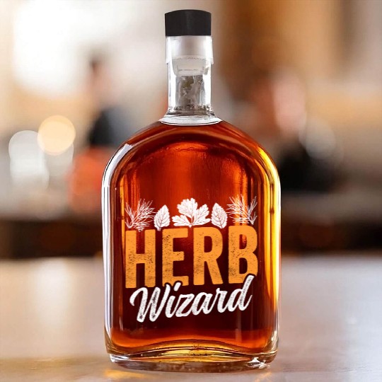 Herbs Wizard Herbalist Herbalism Gardening Herb Whiskey Bottles