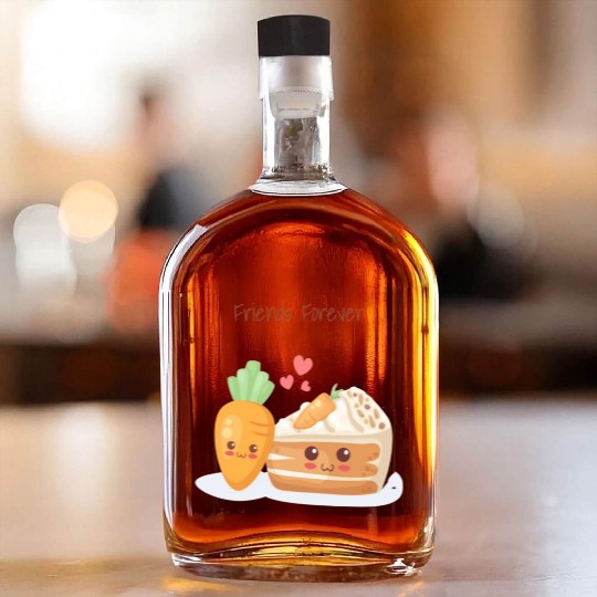Friends Forever Carrot & Cake Whiskey Bottles