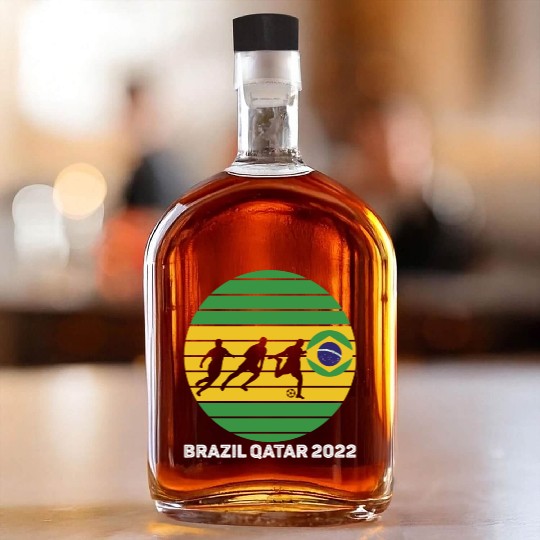 Brazil Soccer Whiskey Bottles,