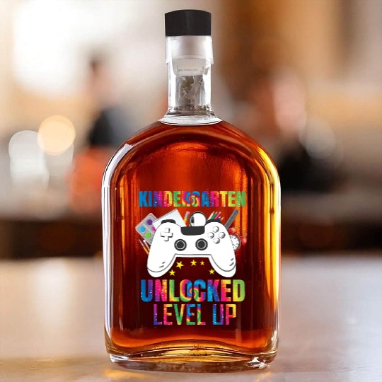 Kindergarten Unlocked Level Up Whiskey Bottles