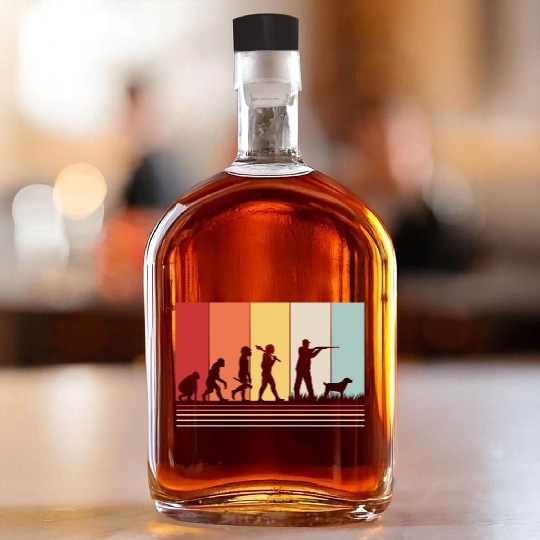 Deer Hunter Evolution Retro Hunting Whiskey Bottles