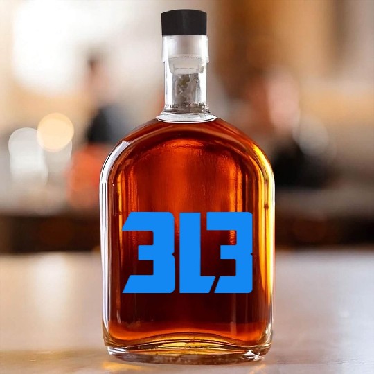 detroit lions 313 Whiskey Bottles