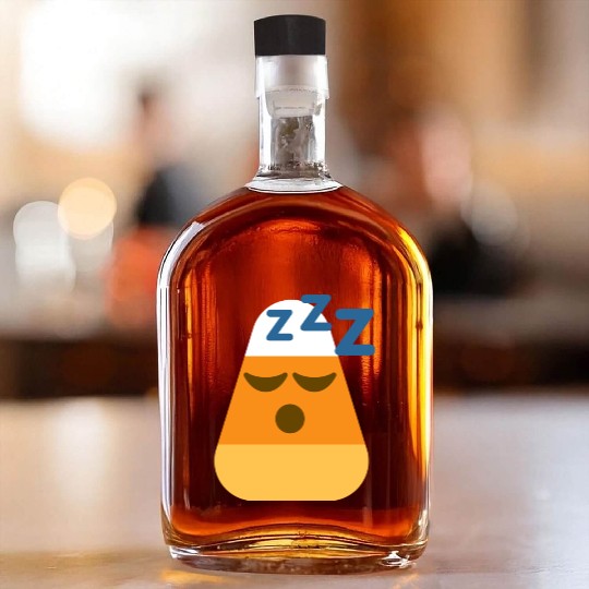 Sleeping Candy Corn Halloween Costume Whiskey Bottles