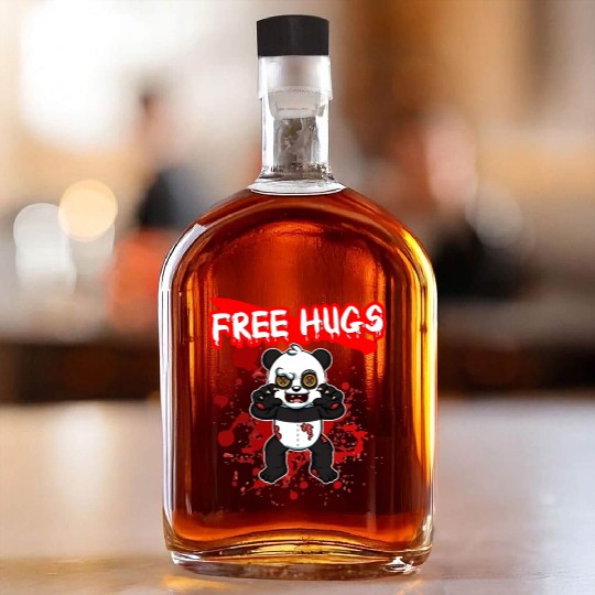 Free Hugs Halloween Sarcasm Scary Creepy Costume Whiskey Bottles