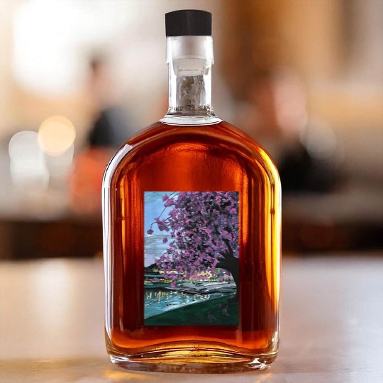 Festplass Swans and Cherry Flowers week 17 Whiskey Bottles