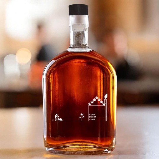 Hemp Sweet Hemp White 3x Whiskey Bottles