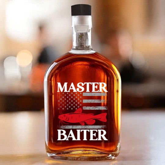 Master Baiter - Wels Catfish Hunter Whiskey Bottles