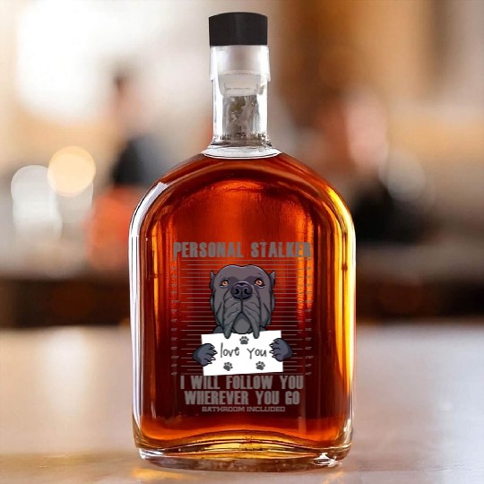 Funny Cane Corso Dog Italian Mastiff Lover Gift Whiskey Bottles