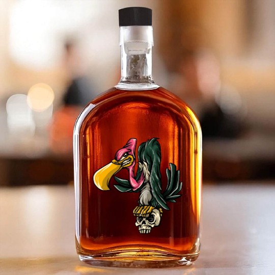 Halloween Costume Adler Geier Spooky Skull Zombie Whiskey Bottles